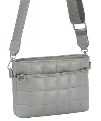 Quilted Puffy Crossbody Bag JYM-0457 GRAY